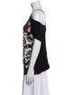 Roberto Cavalli Printed Square Neckline Top