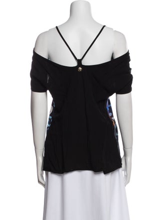 Roberto Cavalli Printed Square Neckline Top
