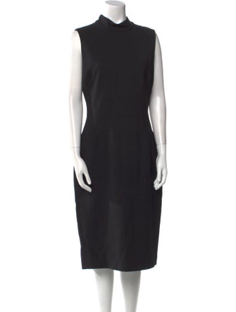 Roberto Cavalli Turtleneck Midi Length Dress