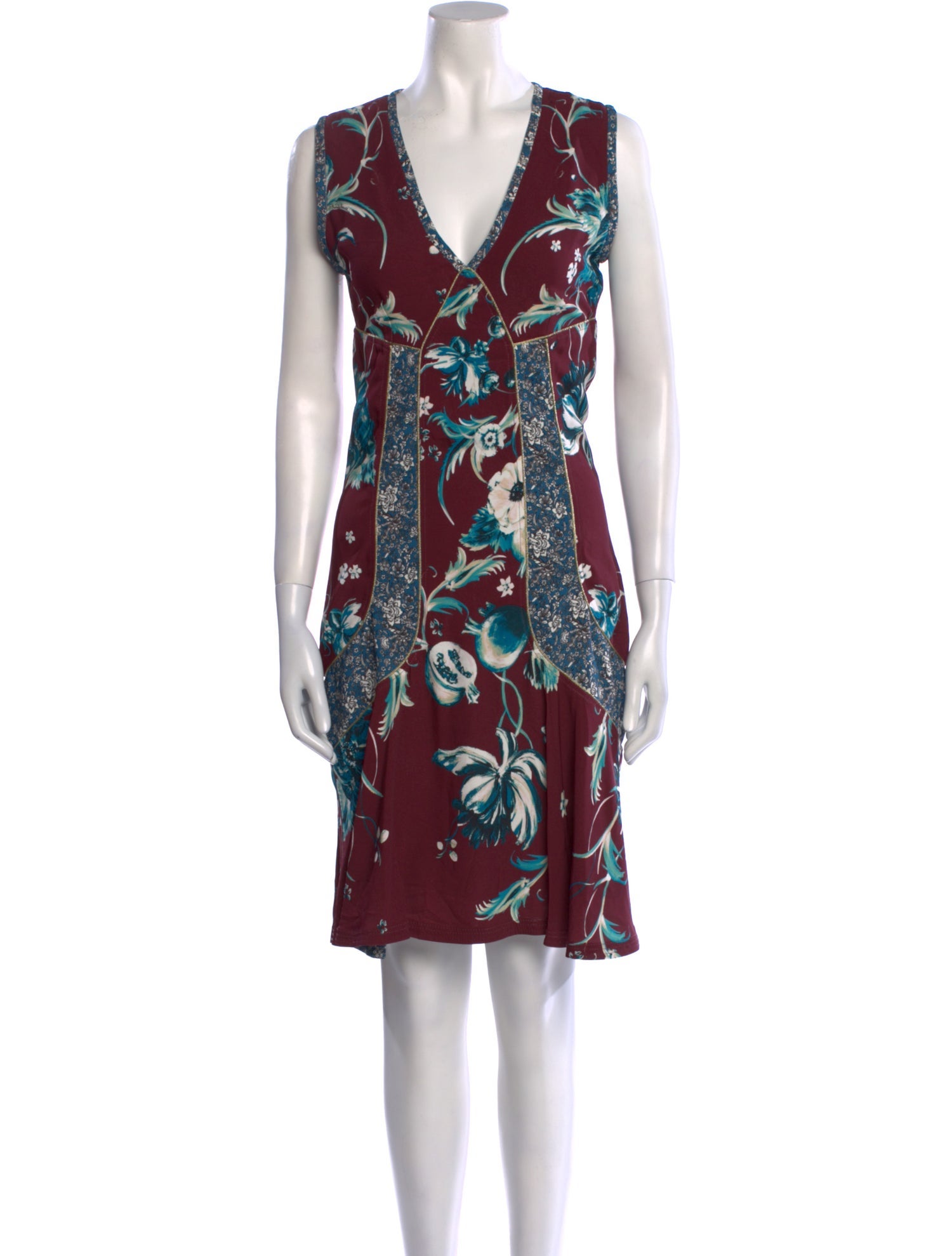 Roberto Cavalli Printed Knee-Length Dress
