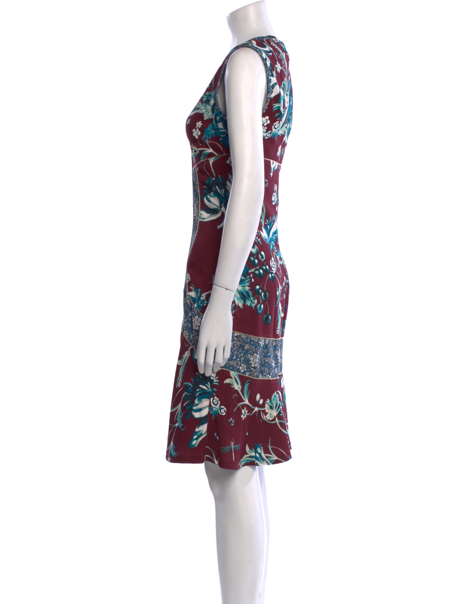 Roberto Cavalli Printed Knee-Length Dress