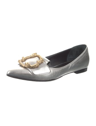 Roberto Cavalli Leather Ballet Flats