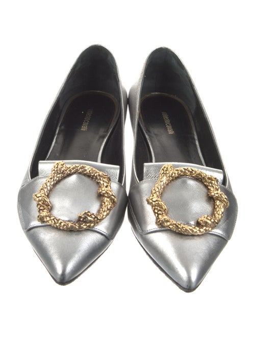 Roberto Cavalli Leather Ballet Flats