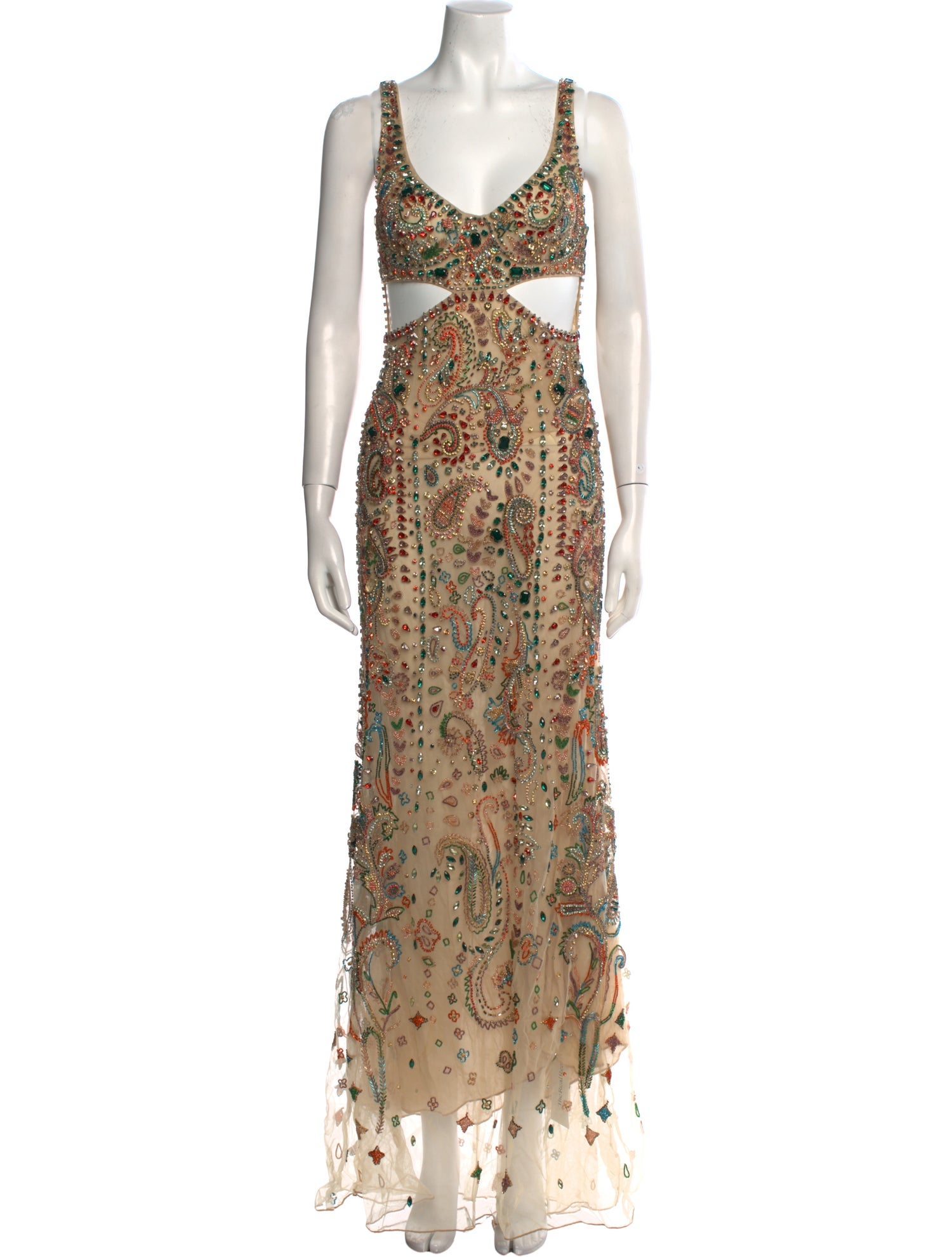 Roberto Cavalli Printed Long Dress