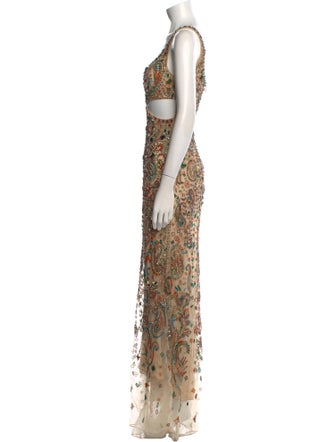 Roberto Cavalli Printed Long Dress
