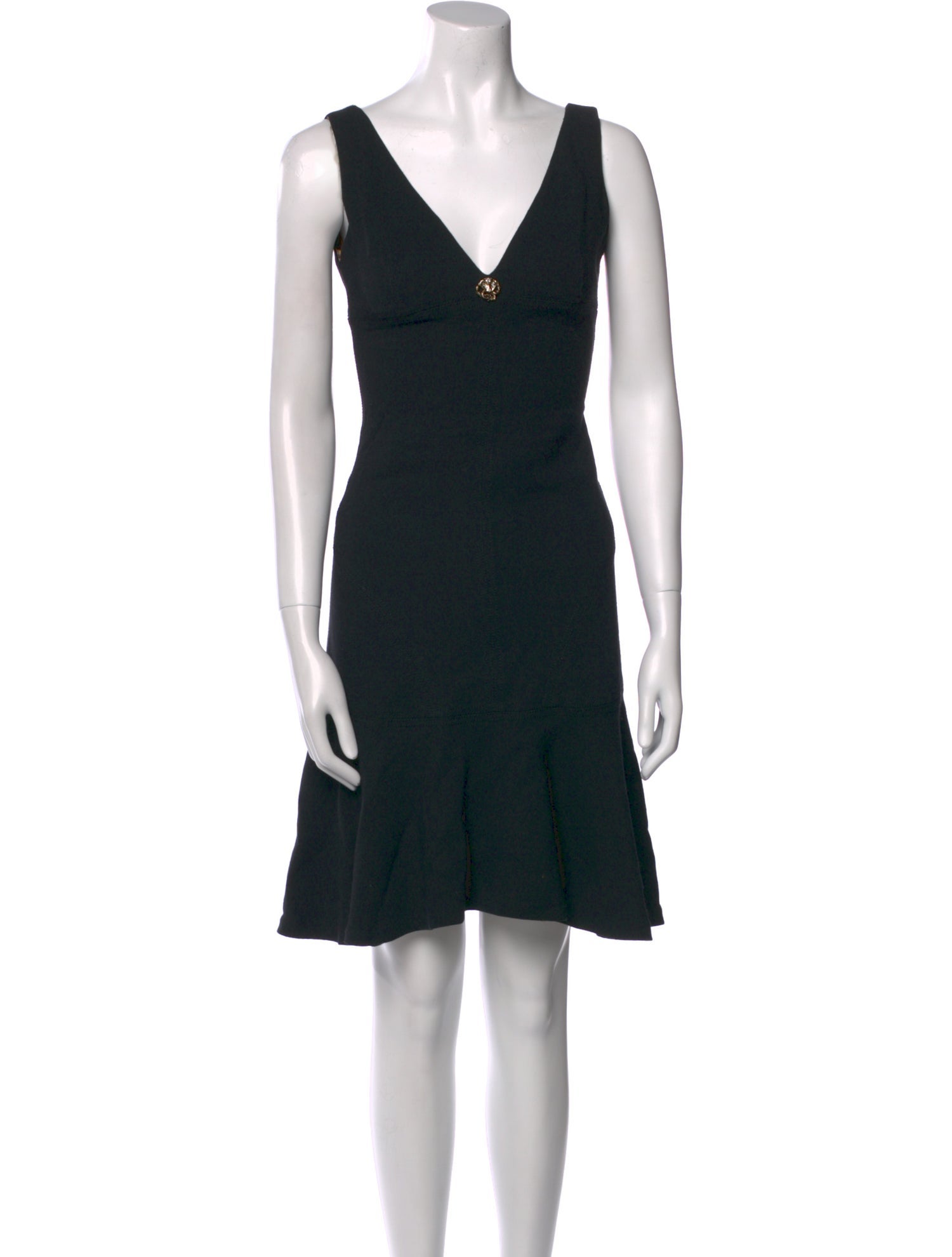 Roberto Cavalli V-Neck Mini Dress