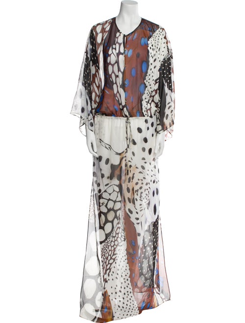 Roberto Cavalli Animal Print Long Dress