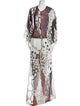 Roberto Cavalli Animal Print Long Dress