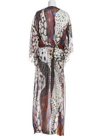 Roberto Cavalli Animal Print Long Dress