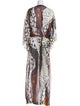Roberto Cavalli Animal Print Long Dress
