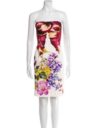 Roberto Cavalli Floral Print Mini Dress