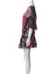 Roberto Cavalli Floral Print Bateau Neckline Tunic