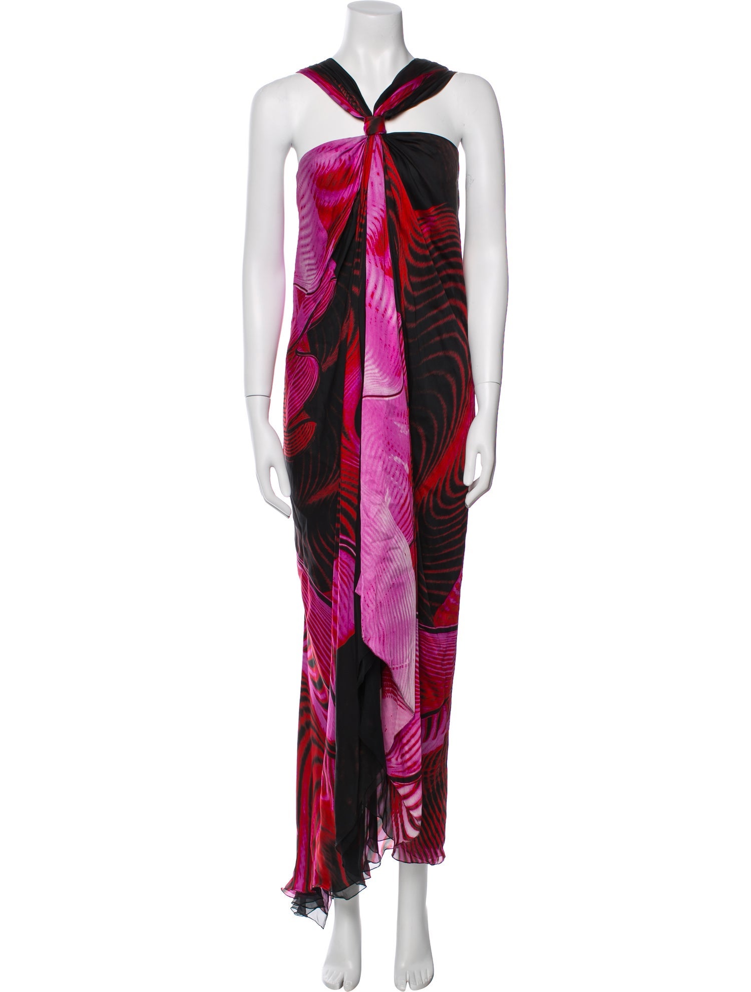 Roberto Cavalli Silk Long Dress