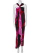 Roberto Cavalli Silk Long Dress