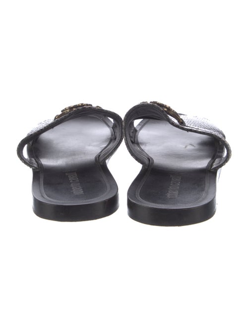 Roberto Cavalli Snakeskin Animal Print Slides