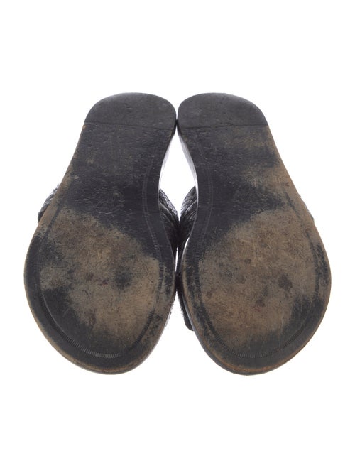 Roberto Cavalli Snakeskin Animal Print Slides