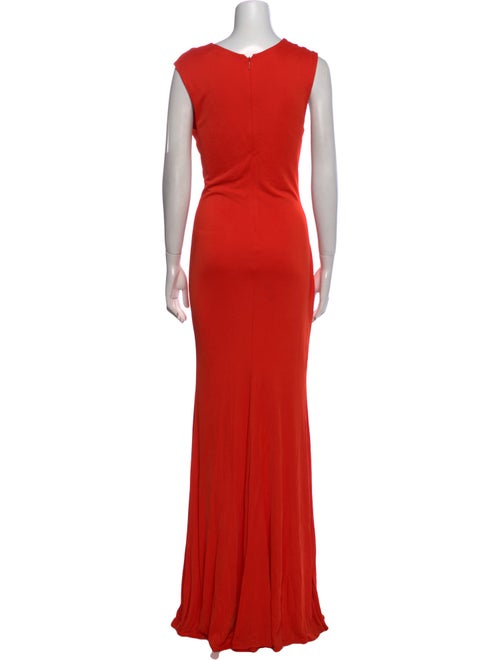 Roberto Cavalli Plunge Neckline Long Dress