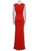 Roberto Cavalli Plunge Neckline Long Dress