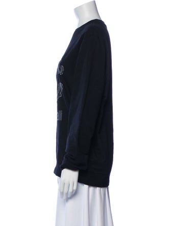 Roberto Cavalli Graphic Print Crew Neck Sweatshirt