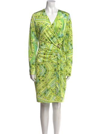 Roberto Cavalli Printed Knee-Length Dress