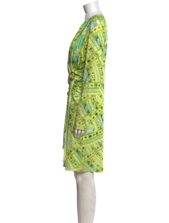 Roberto Cavalli Printed Knee-Length Dress