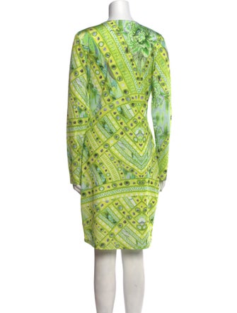 Roberto Cavalli Printed Knee-Length Dress