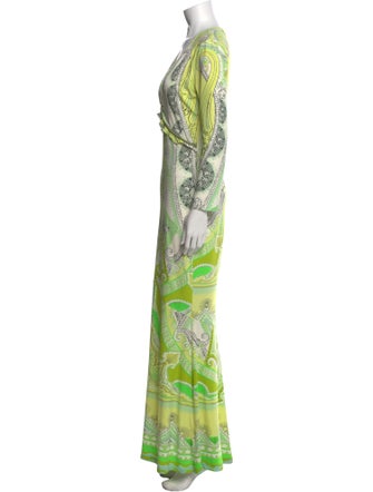 Roberto Cavalli Printed Long Dress