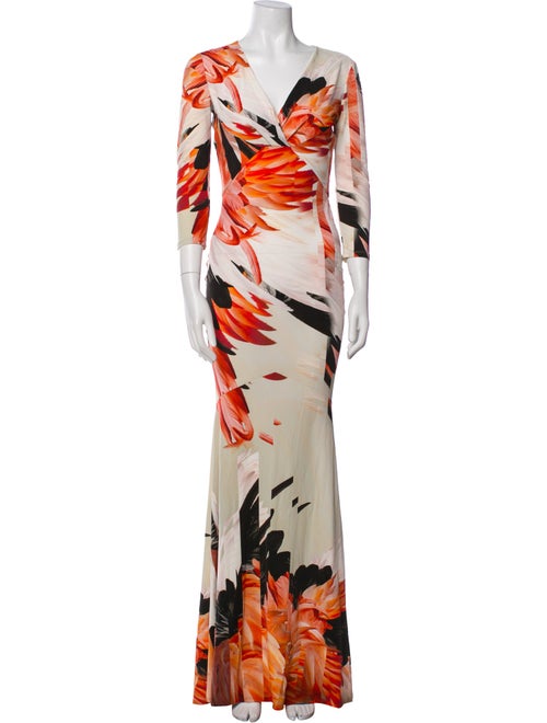 Roberto Cavalli Printed Long Dress