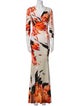 Roberto Cavalli Printed Long Dress
