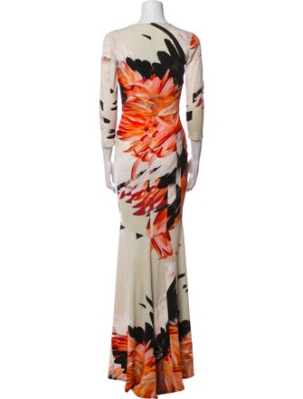 Roberto Cavalli Printed Long Dress
