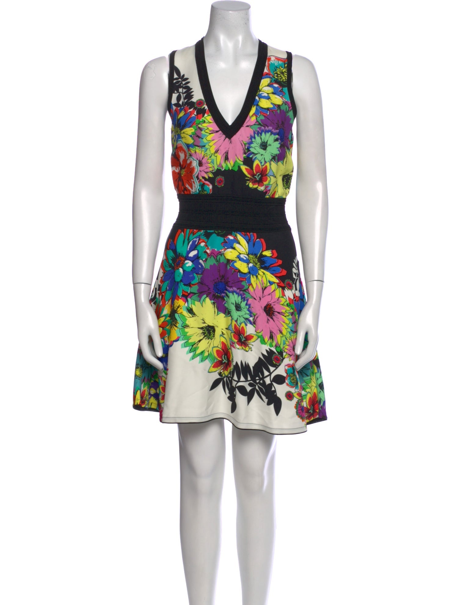Roberto Cavalli Floral Print Mini Dress