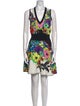 Roberto Cavalli Floral Print Mini Dress