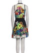 Roberto Cavalli Floral Print Mini Dress