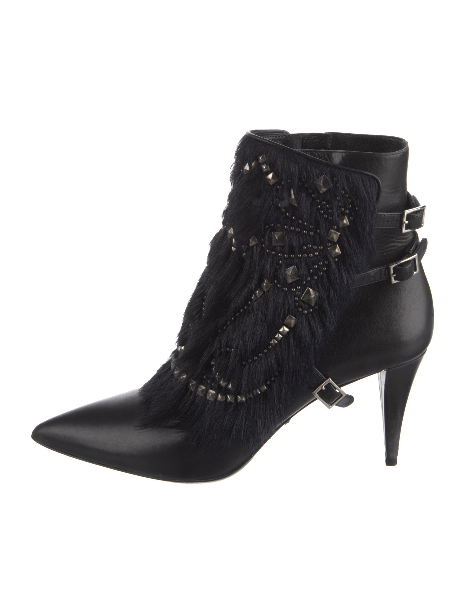 Roberto Cavalli Leather Combat Boots