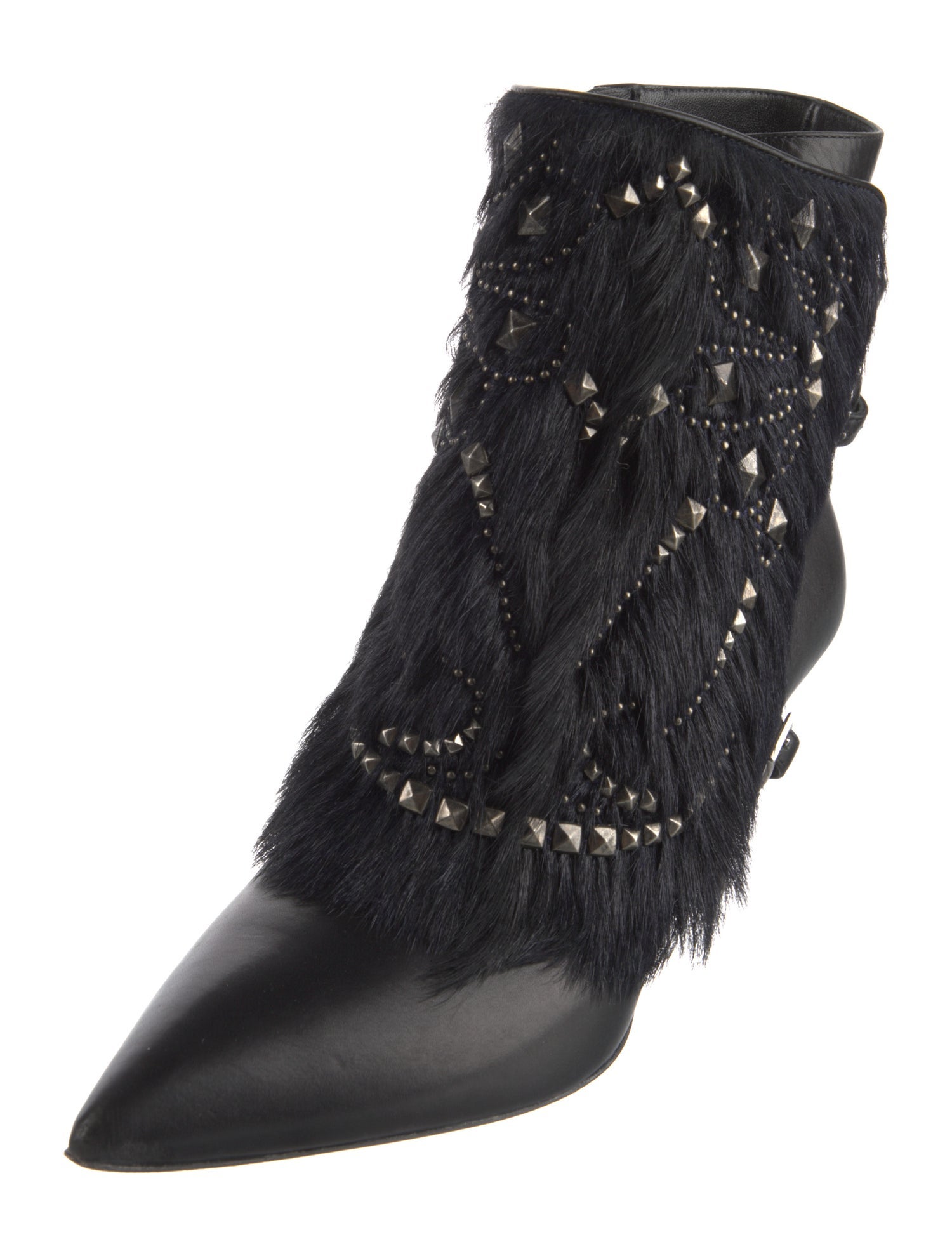 Roberto Cavalli Leather Combat Boots