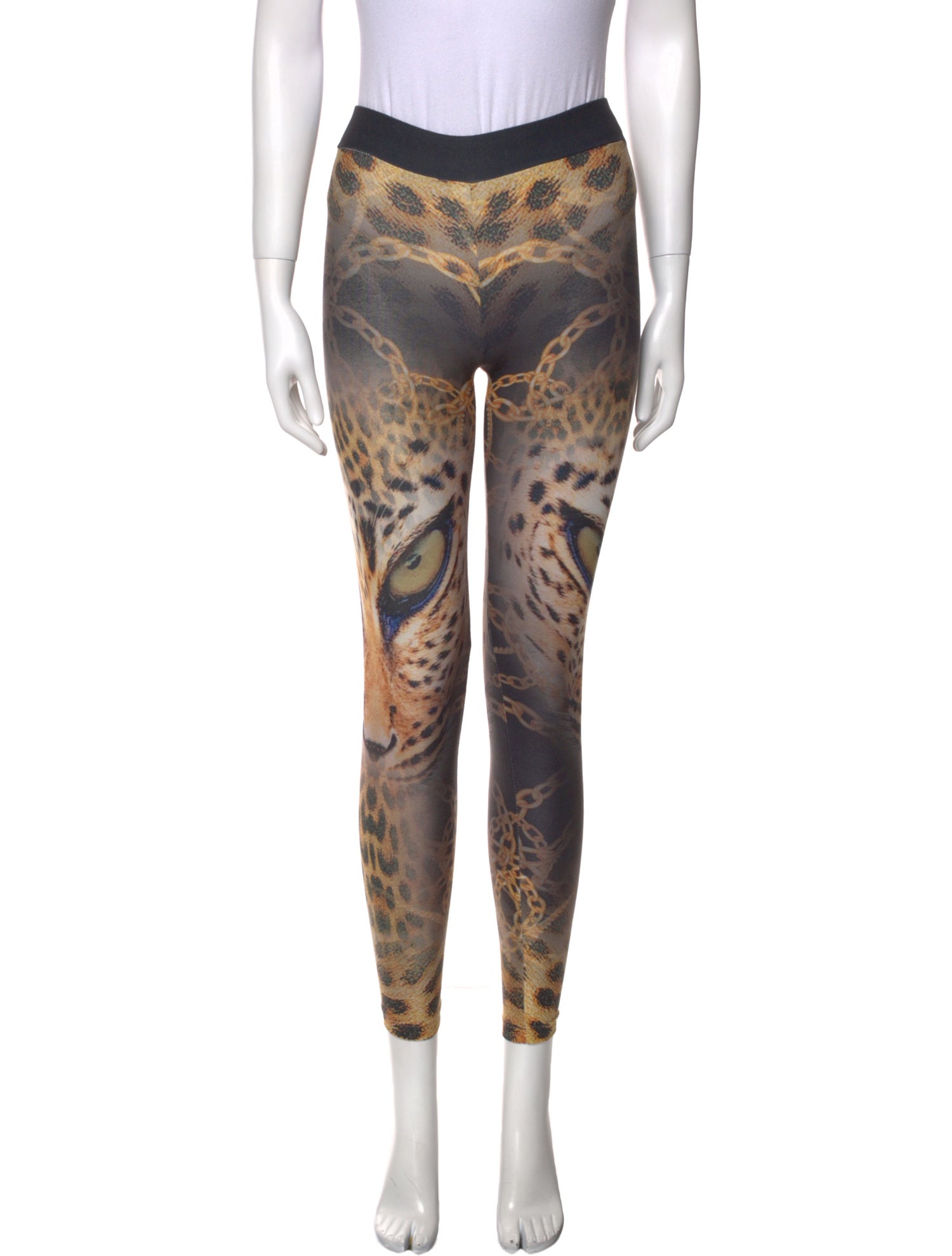 Roberto Cavalli Animal Print Skinny Leg Pants