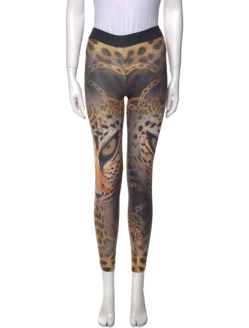 Roberto Cavalli Animal Print Skinny Leg Pants