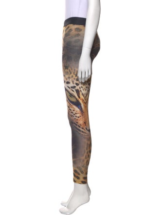 Roberto Cavalli Animal Print Skinny Leg Pants