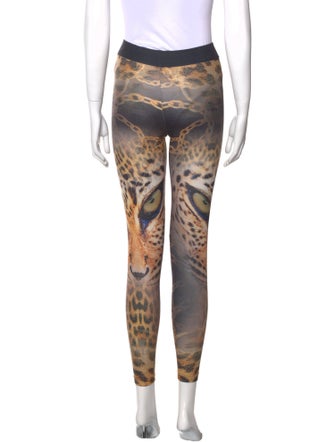 Roberto Cavalli Animal Print Skinny Leg Pants