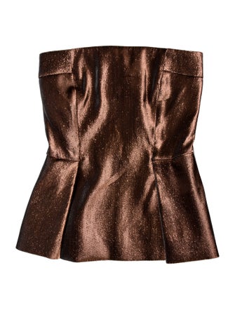 Roberto Cavalli Strapless Crop Top