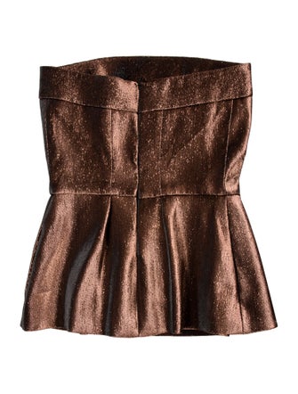 Roberto Cavalli Strapless Crop Top