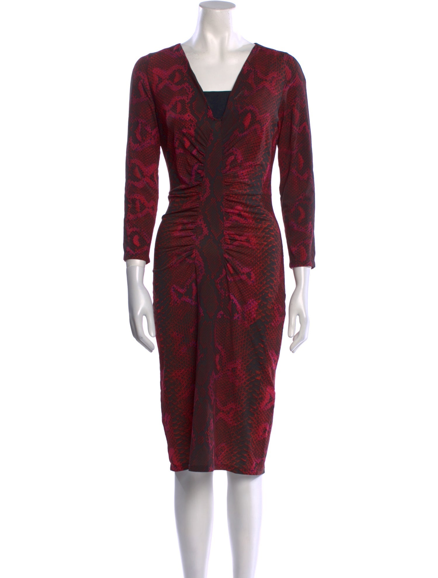 Roberto Cavalli Nylon Midi Length Dress