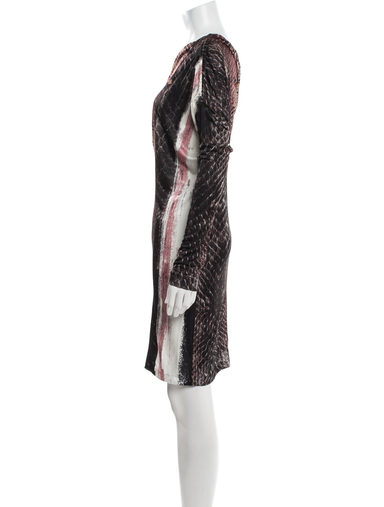 Roberto Cavalli Animal Print Knee-Length Dress