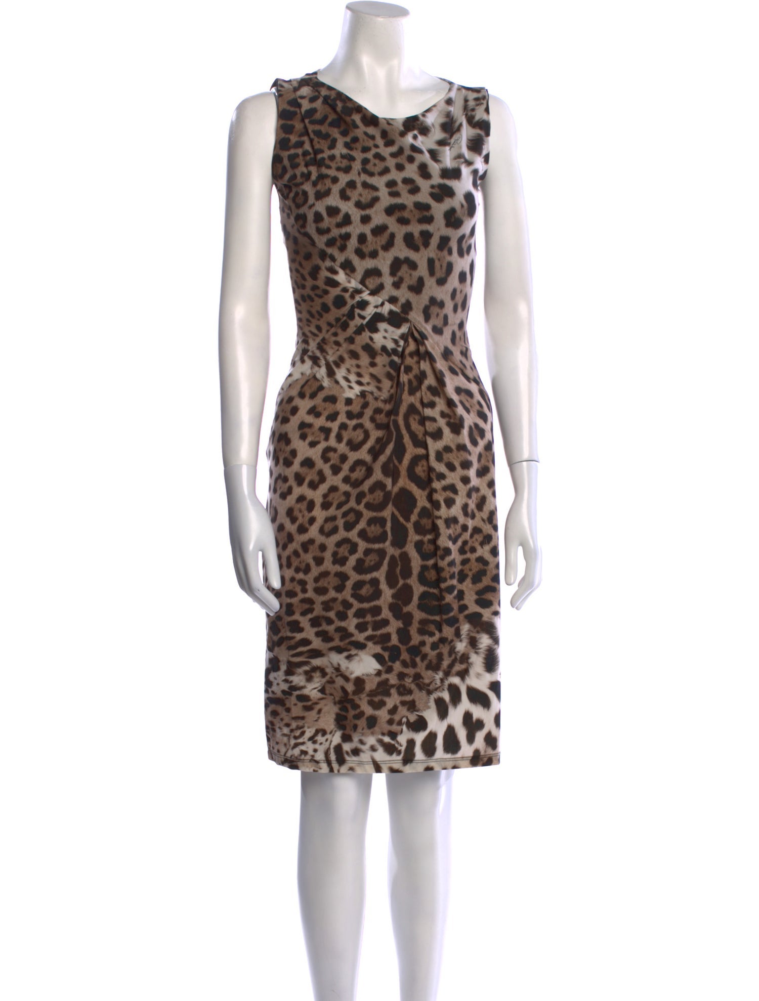 Roberto Cavalli Animal Print Knee-Length Dress w/ Tags