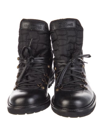 Roberto Cavalli Leather Hiking Boots