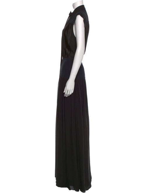 Roberto Cavalli Tie Neck Long Dress