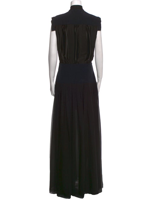 Roberto Cavalli Tie Neck Long Dress