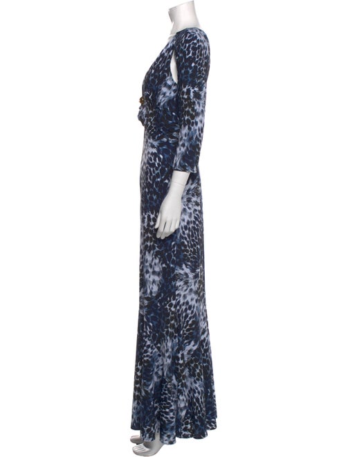 Roberto Cavalli Animal Print Long Dress