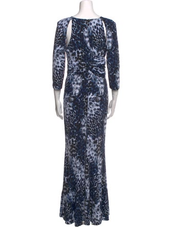 Roberto Cavalli Animal Print Long Dress