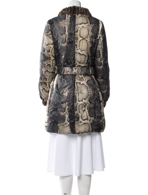 Roberto Cavalli Printed Faux Fur Jacket